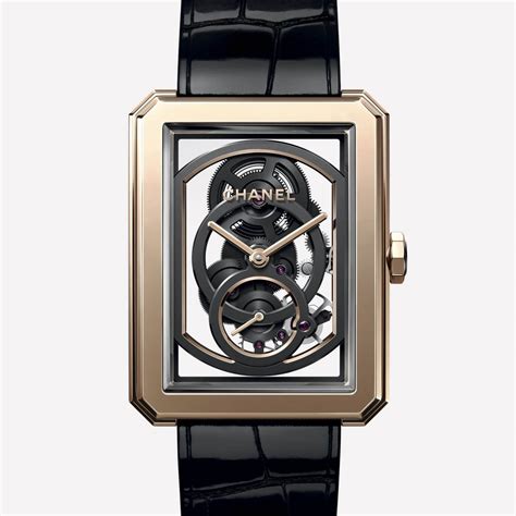 chanel boyfriend skeleton watch replica|chanel's skeleton.